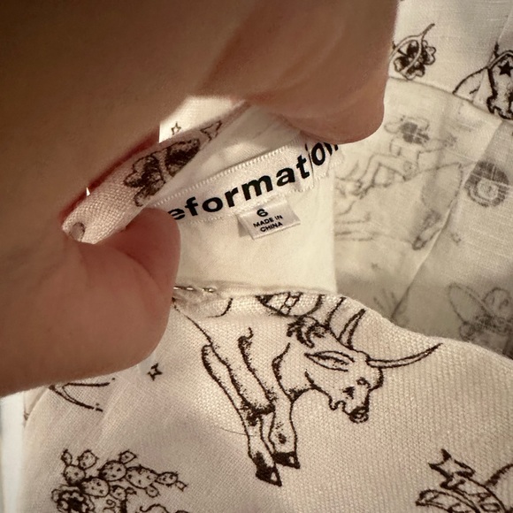 Reformation White Viva Las Vegas Mini Dress - Picture 3 of 5